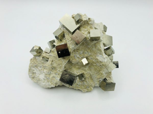Pyrite matrix from Navajun, Spain (+25 cubes)