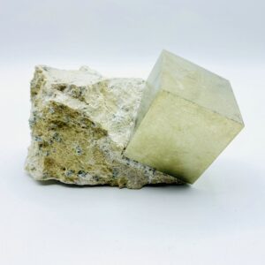Very large Pyrite cube on matrix from Navajun, Spain