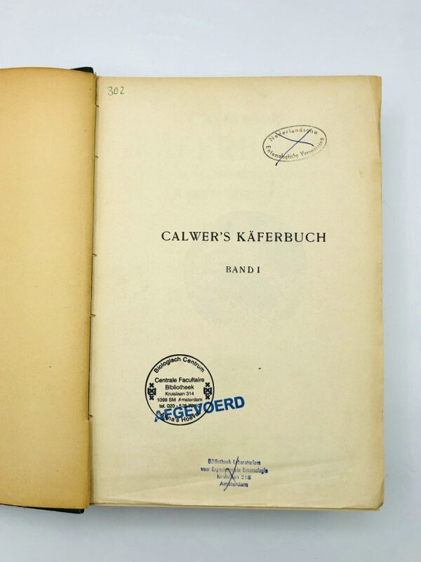 C. Schaufuss - Calwer's Käferbuch - 1916