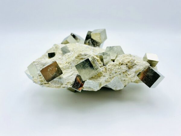 Beautiful Pyrite on matrix from Navajun, Spain