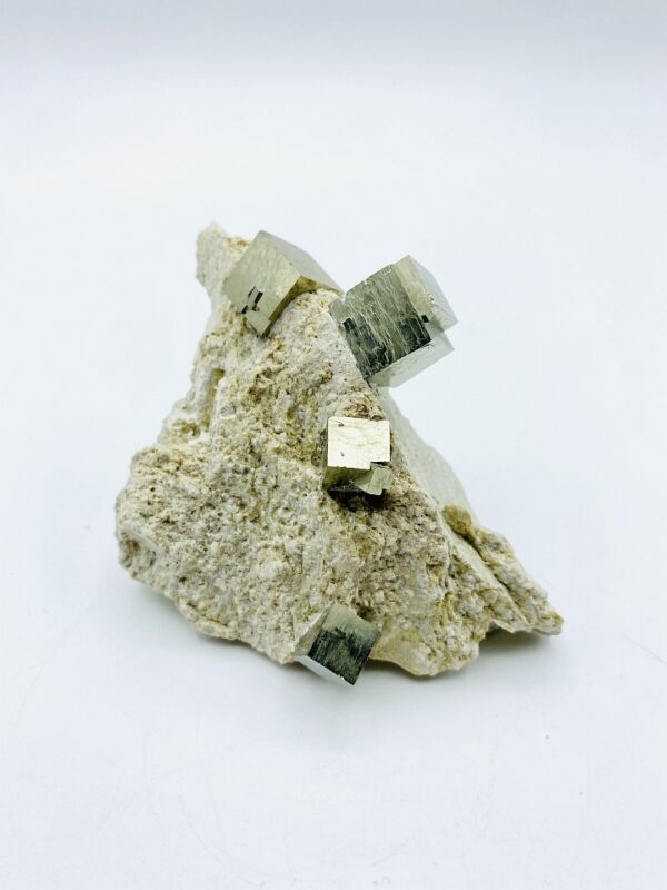 Fine & detailed Pyrite on matrix with several cubes, Navajun, Spain