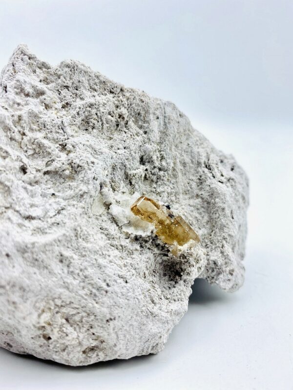 Beautiful single Topaz crystal in a matrix from Thomas Range, Utah