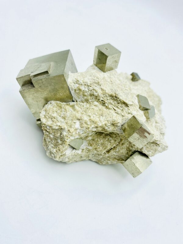 Nice Pyrite matrix incl. inner cluster, Navajun, Spain