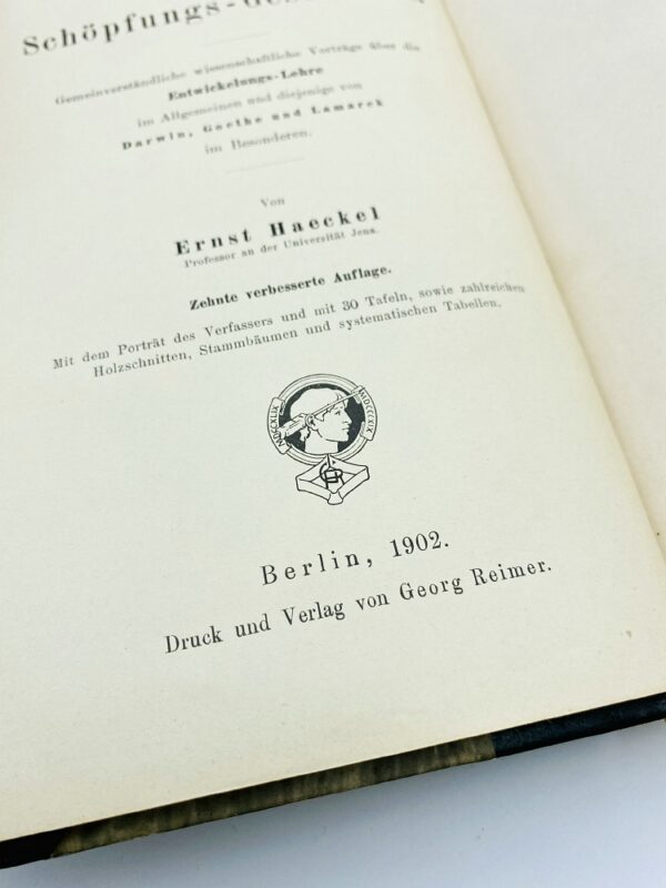 Ernst Haeckel - Natürliche Schöpfungsgeschichte - 1902
