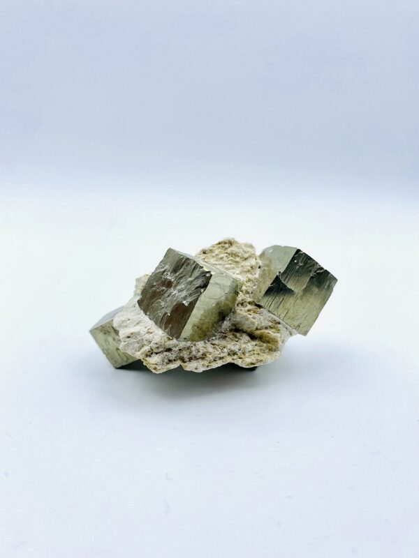 Pyrite matrix from Navajun, Spain incl. 5 crystals